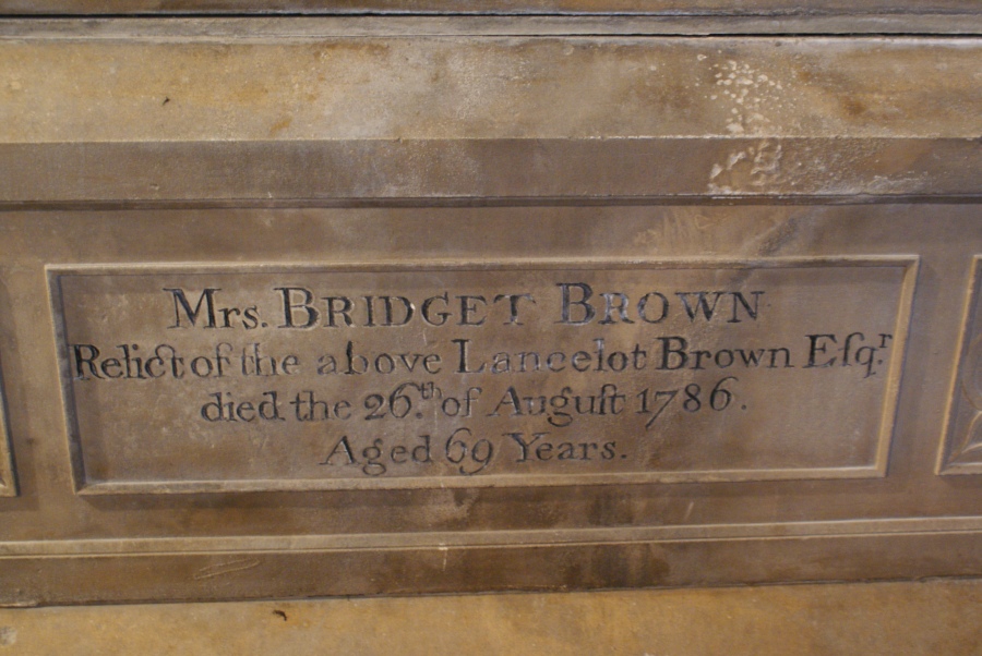 Bridget Brown Memorial, Capability Brown